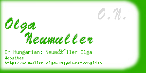 olga neumuller business card